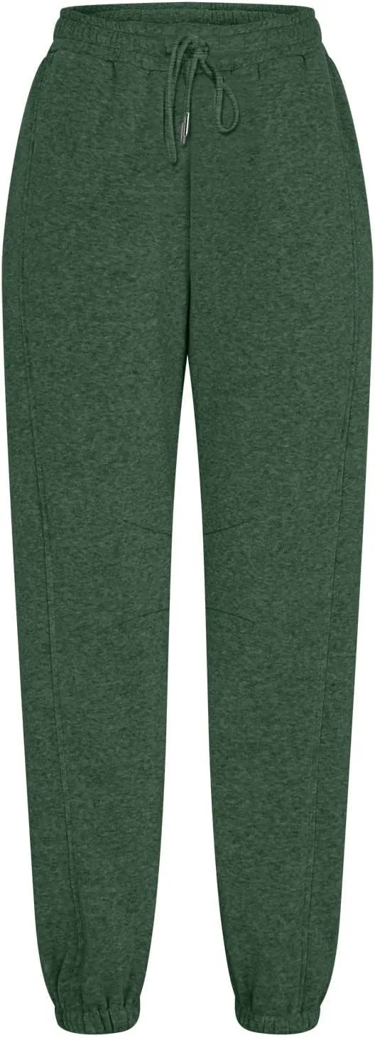 2024 Cinch Bottom Sweatpants for Women Casual High Waisted Workout Active Joggers Pants Baggy Lounge Bottoms