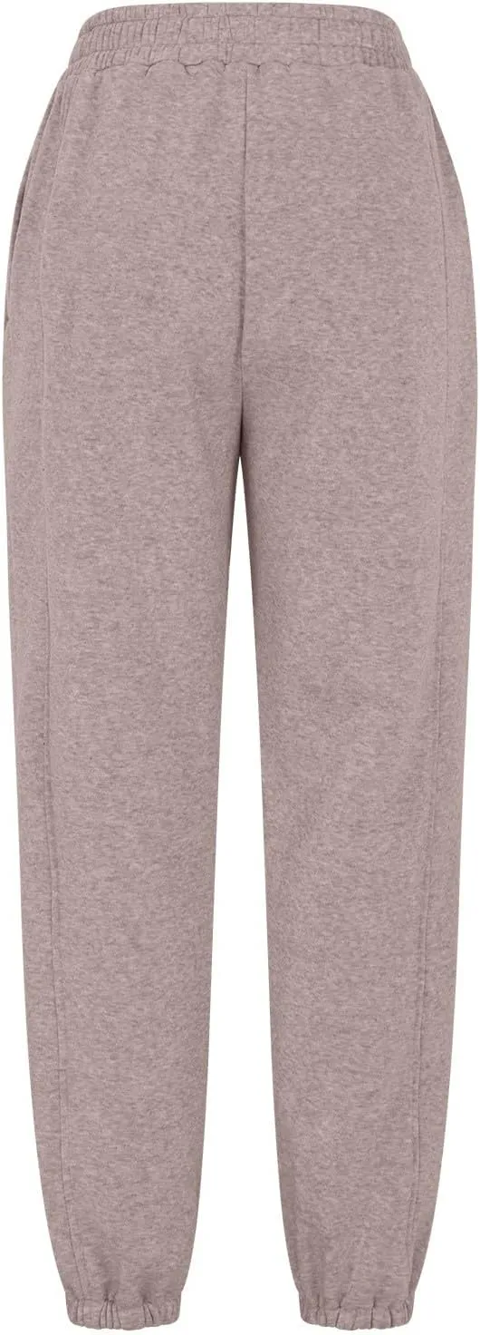 2024 Cinch Bottom Sweatpants for Women Casual High Waisted Workout Active Joggers Pants Baggy Lounge Bottoms