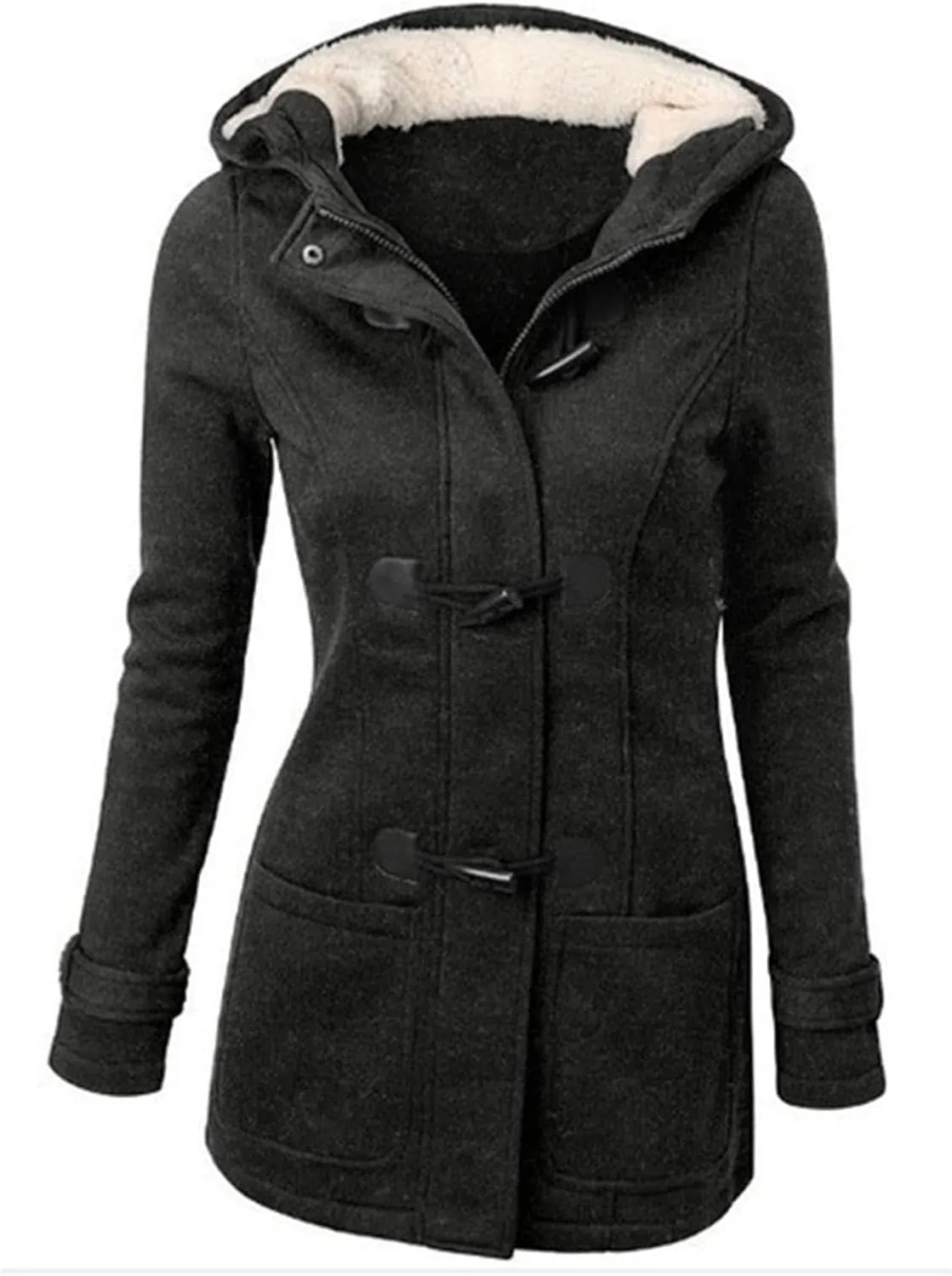 2024 Thickened Winter Coat Plus Size Hooded Raincoat Windproof Jacket Puffer Parka Coat Sherpa Ski Jacket for Women