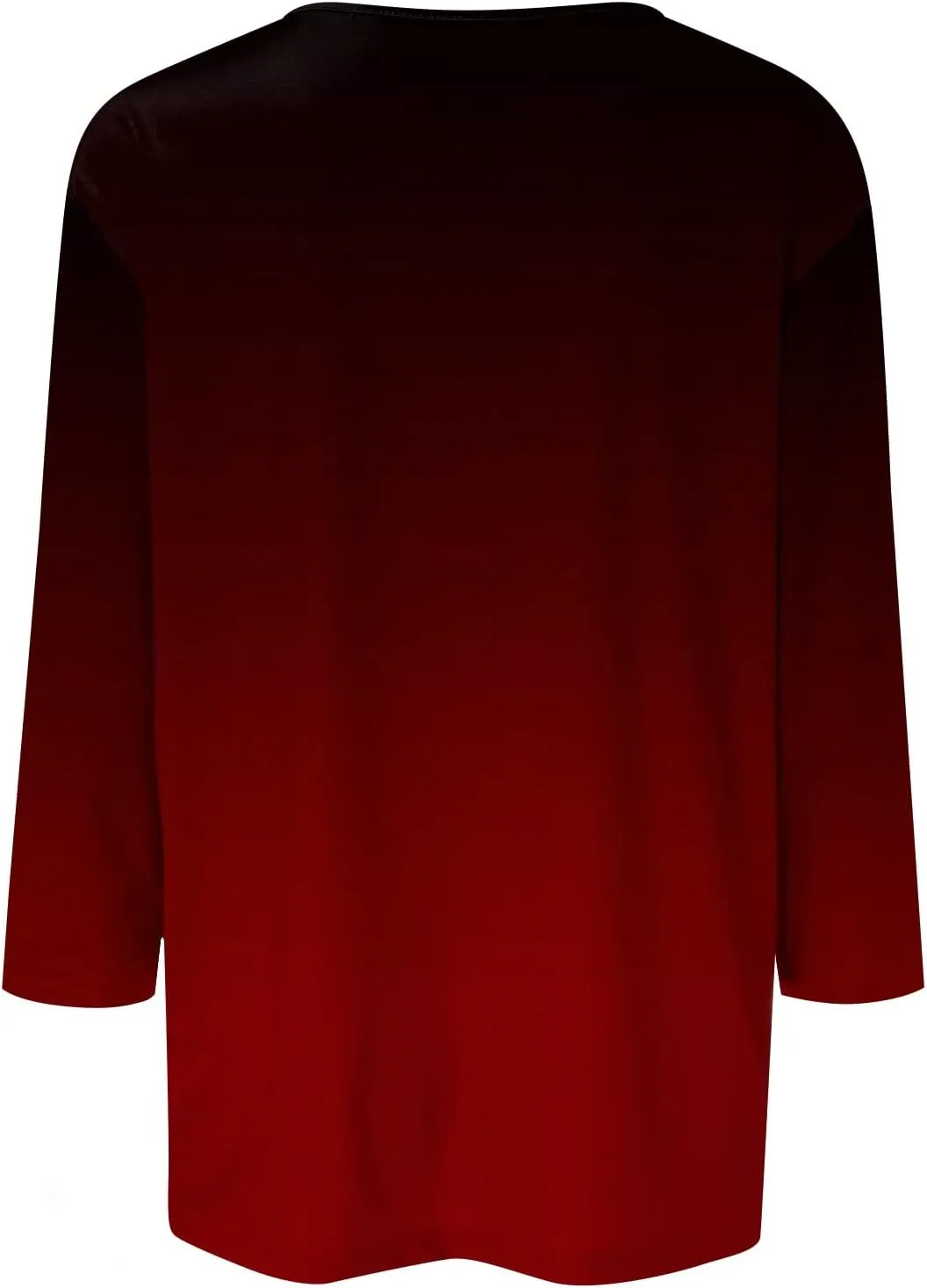 3/4 Sleeve Tops for Women Work Tops Summer Elbow Sleeve Shirt Casual Shirt Button Down Crewneck Tops Trendy
