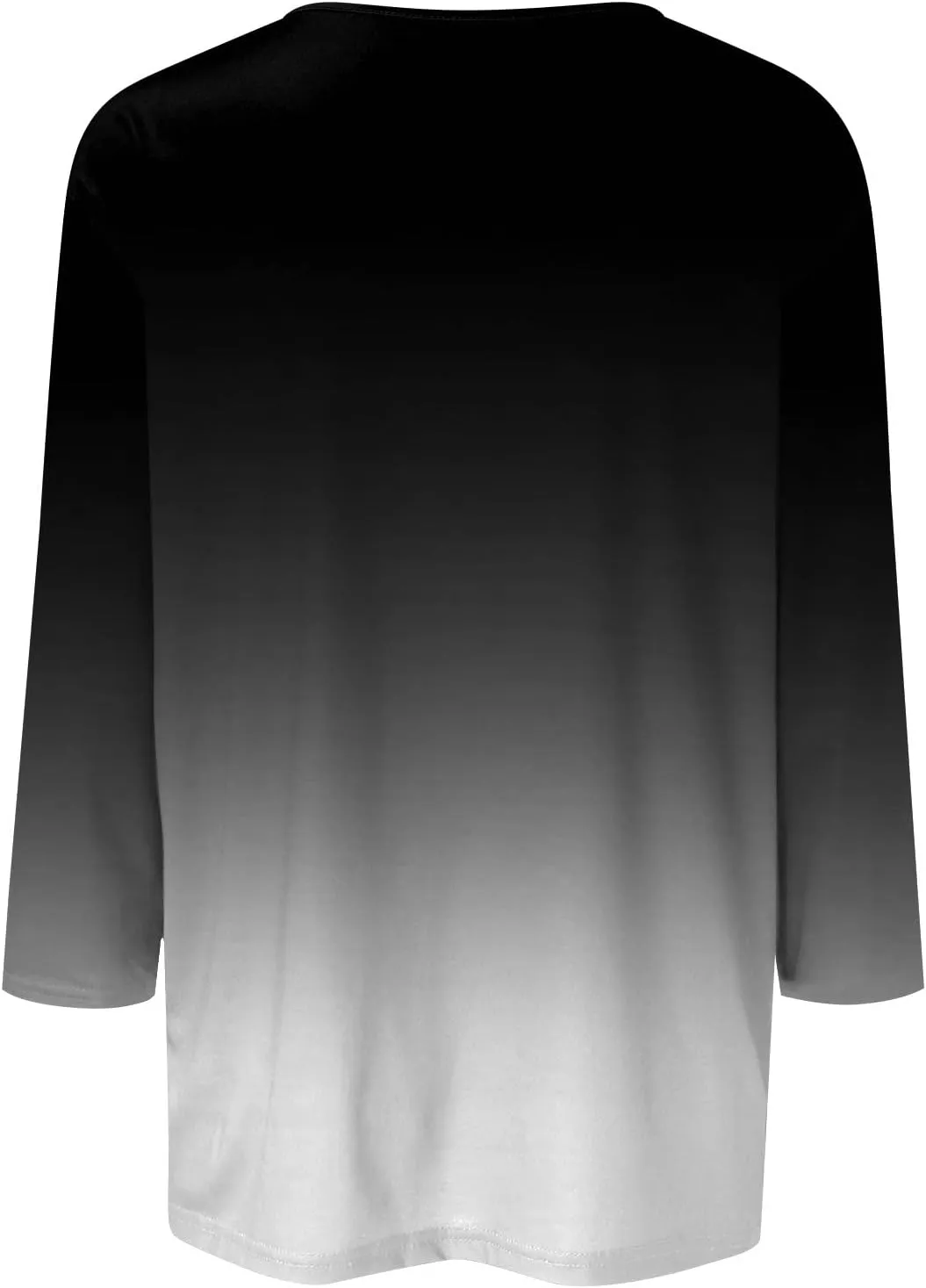 3/4 Sleeve Tops for Women Work Tops Summer Tie Dye Shirt Casual Shirt Button Down Crewneck Tops Trendy Plus Size