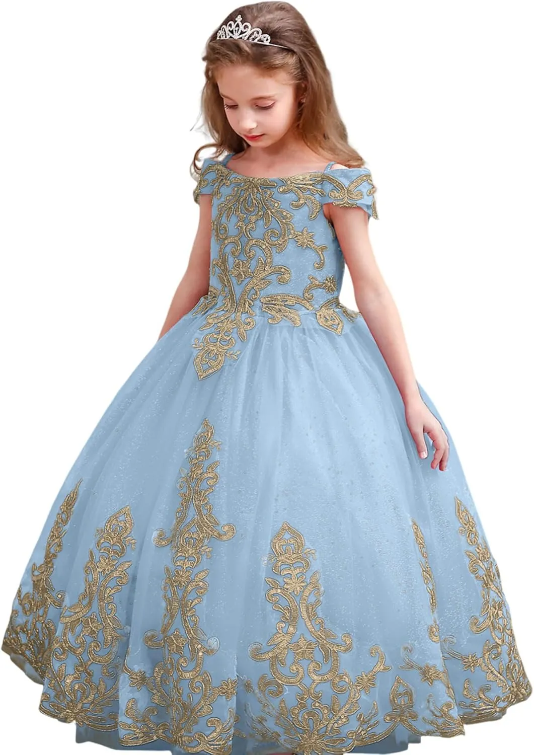 ABAO SISTER Flower Girls Princess Pageant Dreses Party Prom Puffy Ball Gowns Formal Dresses