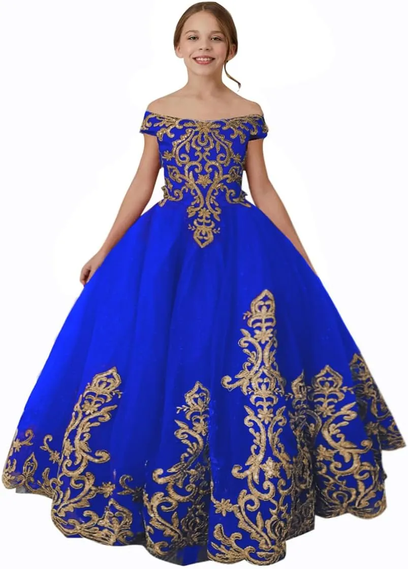 ABAO SISTER Flower Girls Princess Pageant Dreses Party Prom Puffy Ball Gowns Formal Dresses