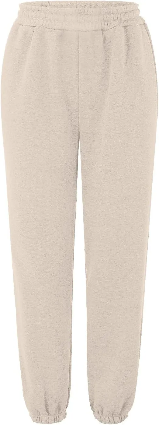 ADJHDFH Women's High Waisted Sweatpants Workout Active Joggers Pants Baggy Lounge Bottoms with Pockets Y2K Pants