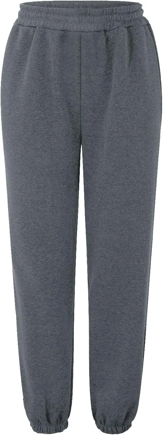 ADJHDFH Women's High Waisted Sweatpants Workout Active Joggers Pants Baggy Lounge Bottoms with Pockets Y2K Pants