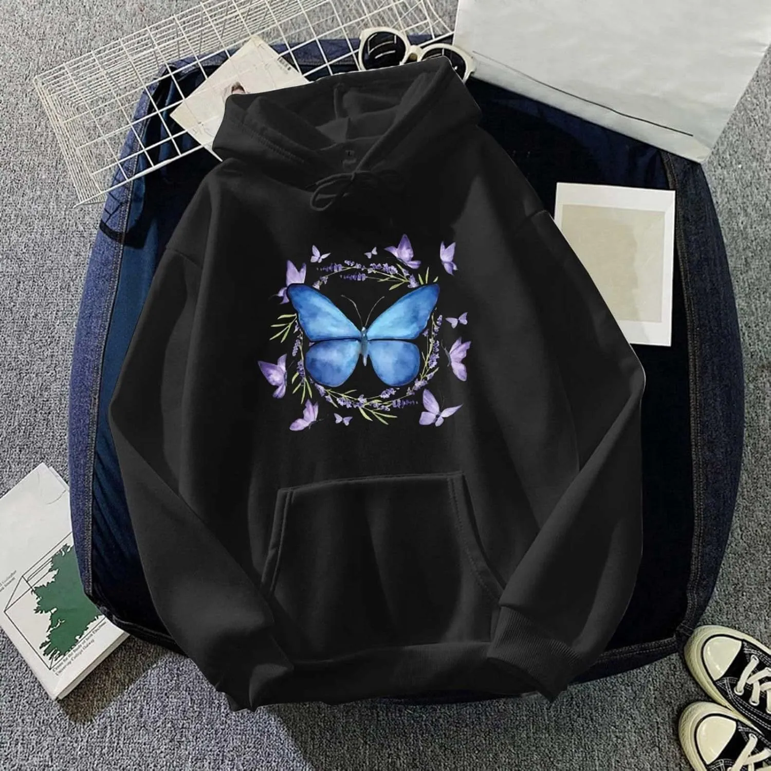 aihihe womens hoodies pullover trendy plus size hoodies comfy fall clothes women lightweight black sweatshirt fit hoodie