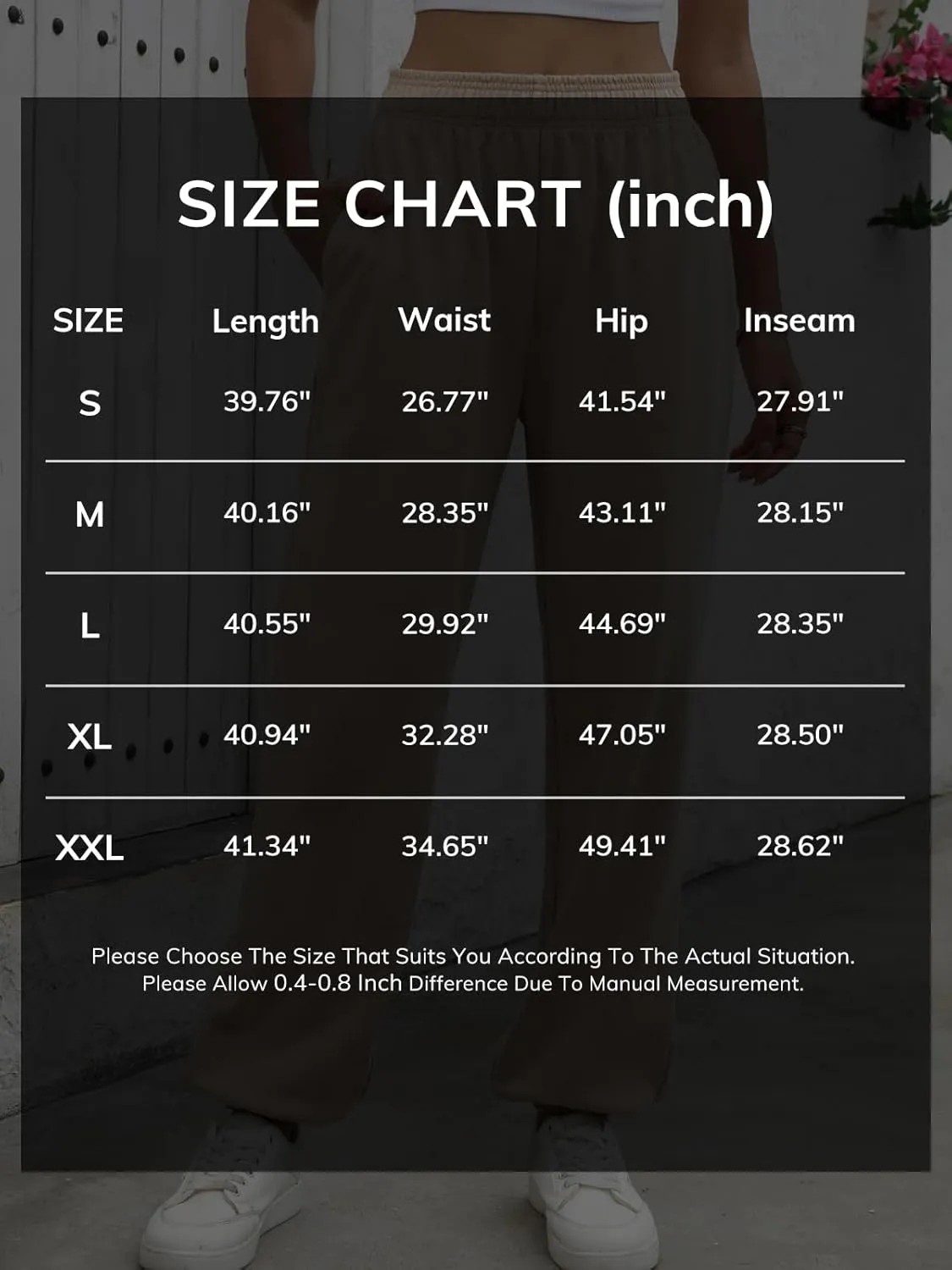 ATHMILE Women's High Waisted Sweatpants Workout Active Joggers Pants Baggy Lounge Bottoms