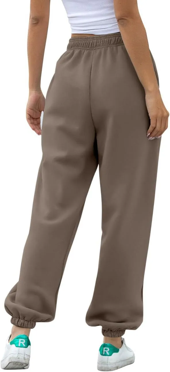 ATHMILE Women's High Waisted Sweatpants Workout Active Joggers Pants Baggy Lounge Bottoms