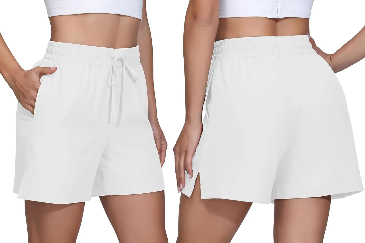 Blaosn Flowy Athletic Shorts for Women Gym Workout Running Golf Hiking Quick Dry with Pockets Casual Summer Beach Outfits