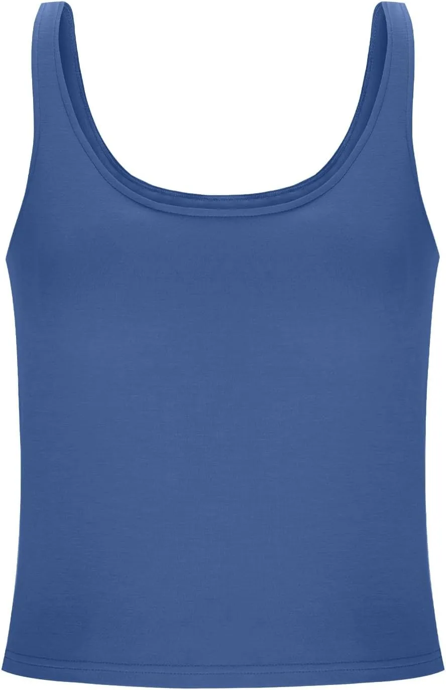 Built in Bra Tank Tops for Women Shelf Bra Camisole Tops Yoga Workout Tops Cami Bra Padded Tank Top Sports Bras
