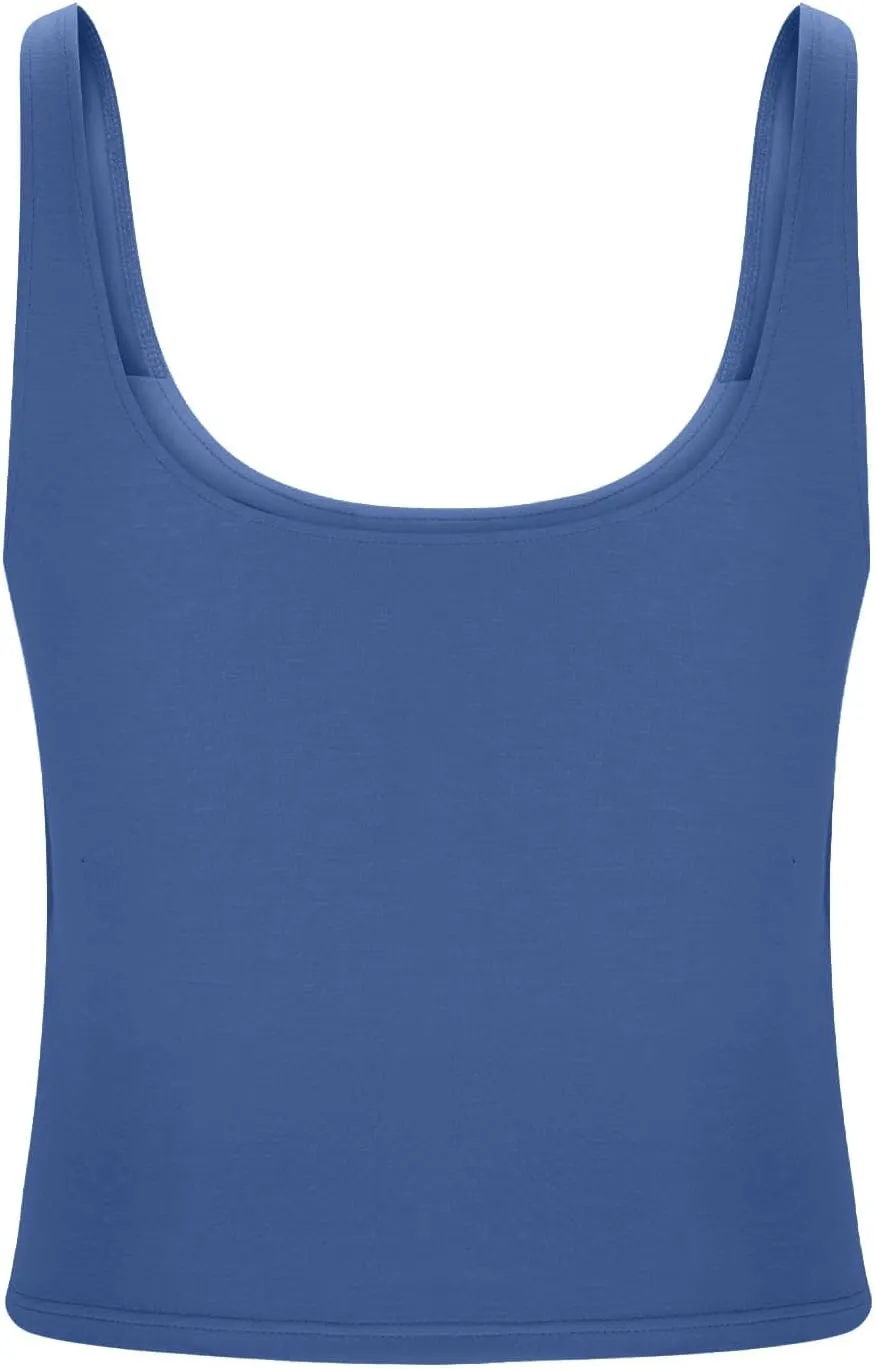 Built in Bra Tank Tops for Women Shelf Bra Camisole Tops Yoga Workout Tops Cami Bra Padded Tank Top Sports Bras