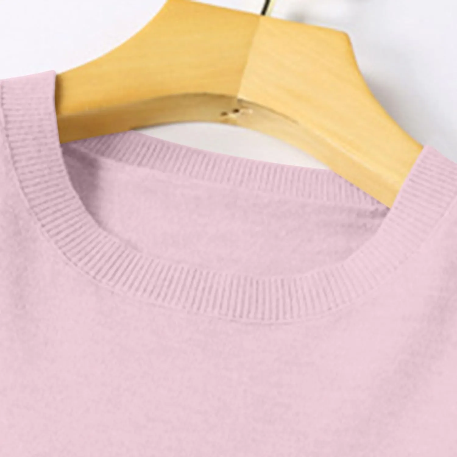 Cashmere Sweaters for Women 2024 Casual Solid Long Sleeve Tops Loose Soft Lightweight V-Neck Pullover Wool Knit Warm Sweater