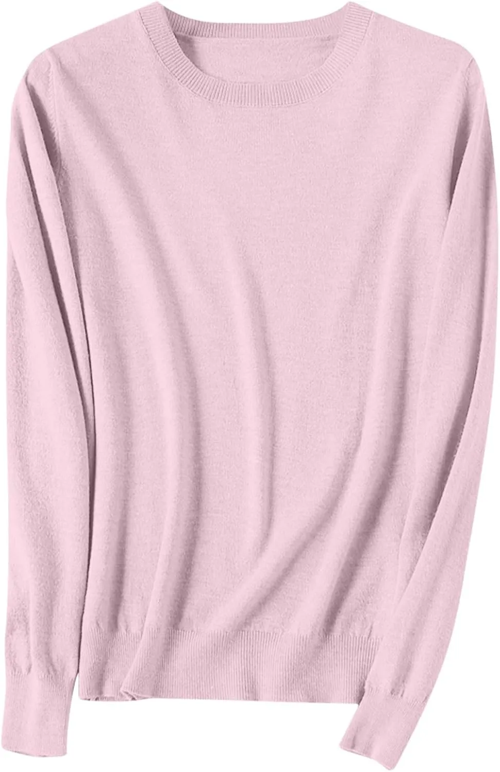 Cashmere Sweaters for Women 2024 Casual Solid Long Sleeve Tops Loose Soft Lightweight V-Neck Pullover Wool Knit Warm Sweater