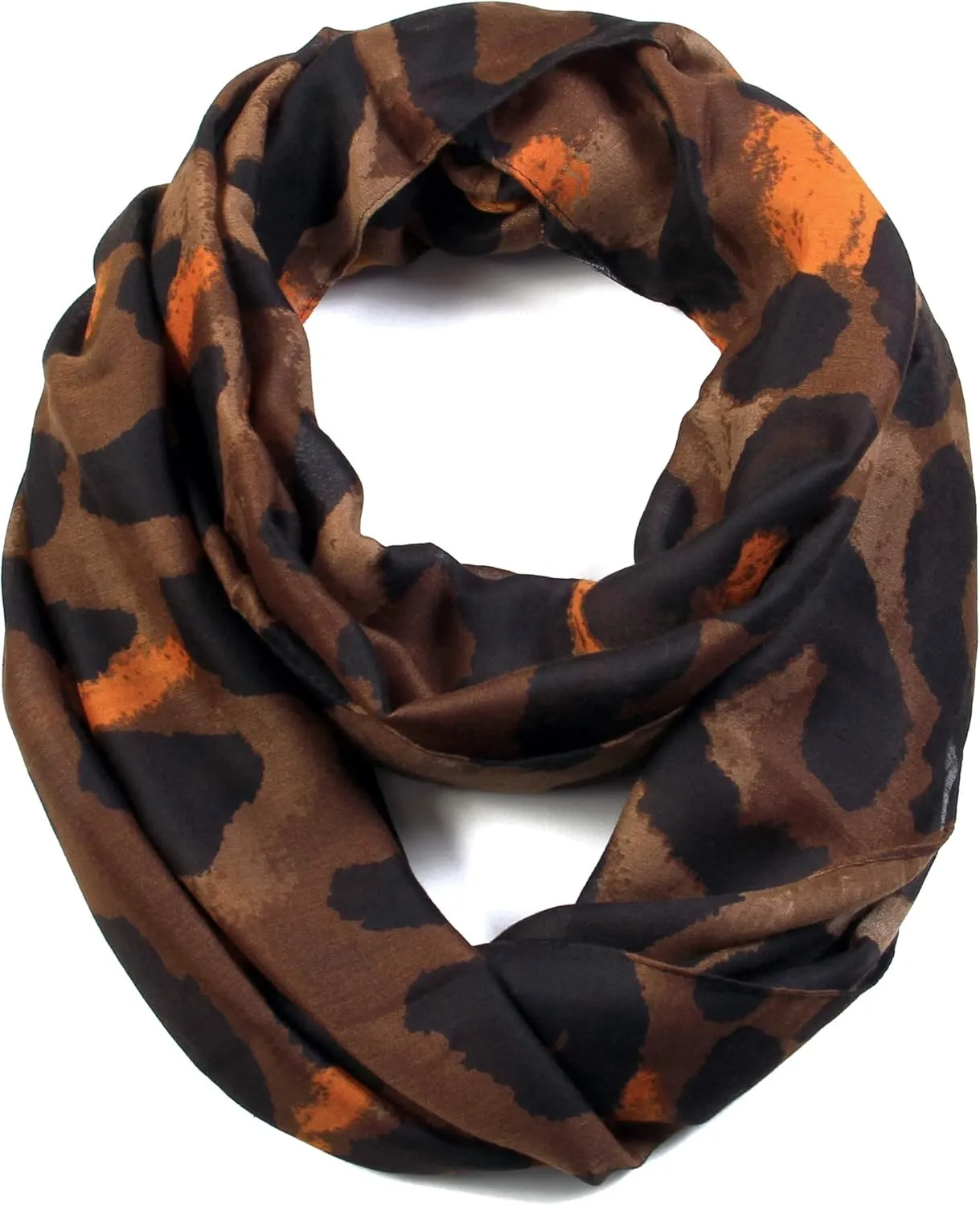 Classic Leopard Print Infinity Fashion Scarves