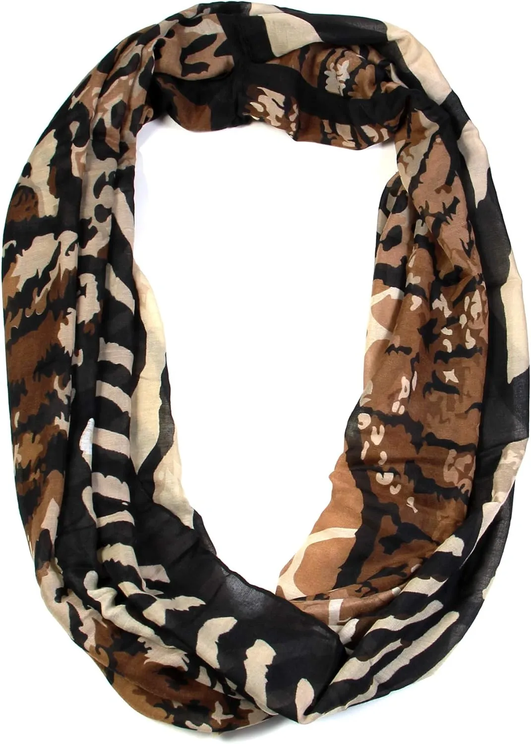 Classic Leopard Print Infinity Fashion Scarves