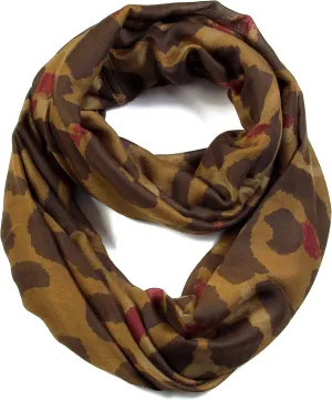 Classic Leopard Print Infinity Fashion Scarves