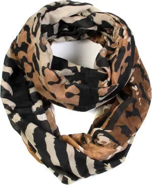 Classic Leopard Print Infinity Fashion Scarves