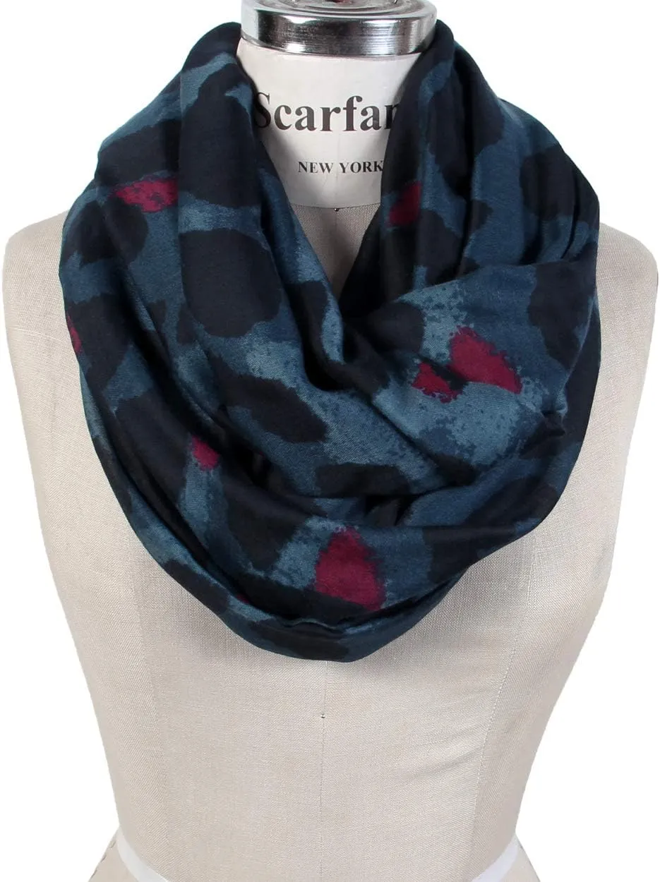 Classic Leopard Print Infinity Fashion Scarves