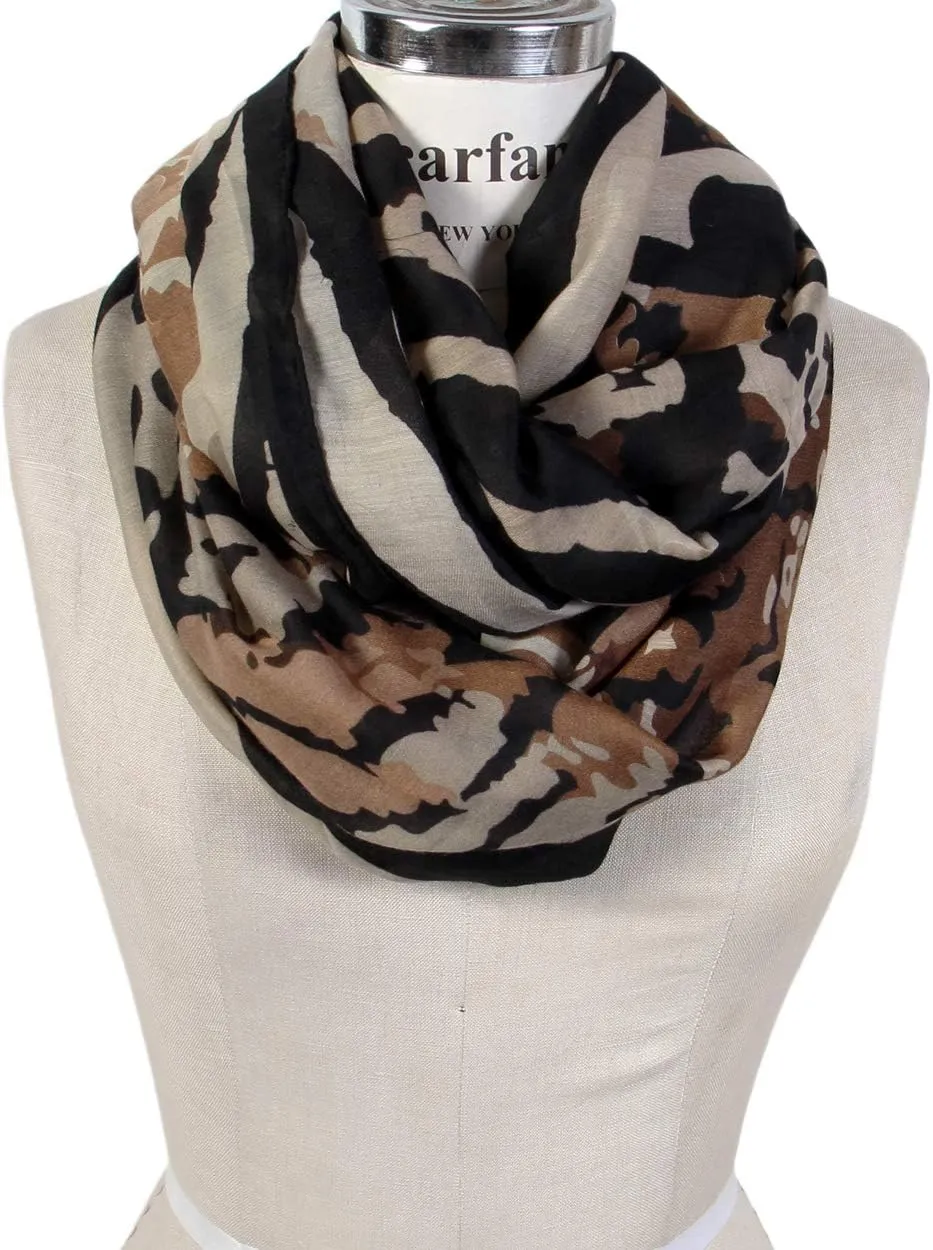 Classic Leopard Print Infinity Fashion Scarves