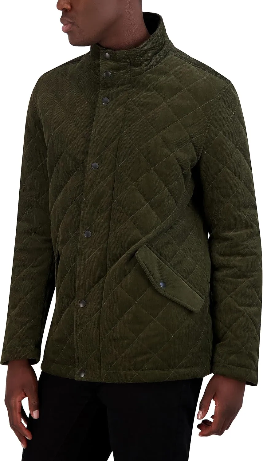 Cole Haan Men's Stand Collar Quilted Jacket