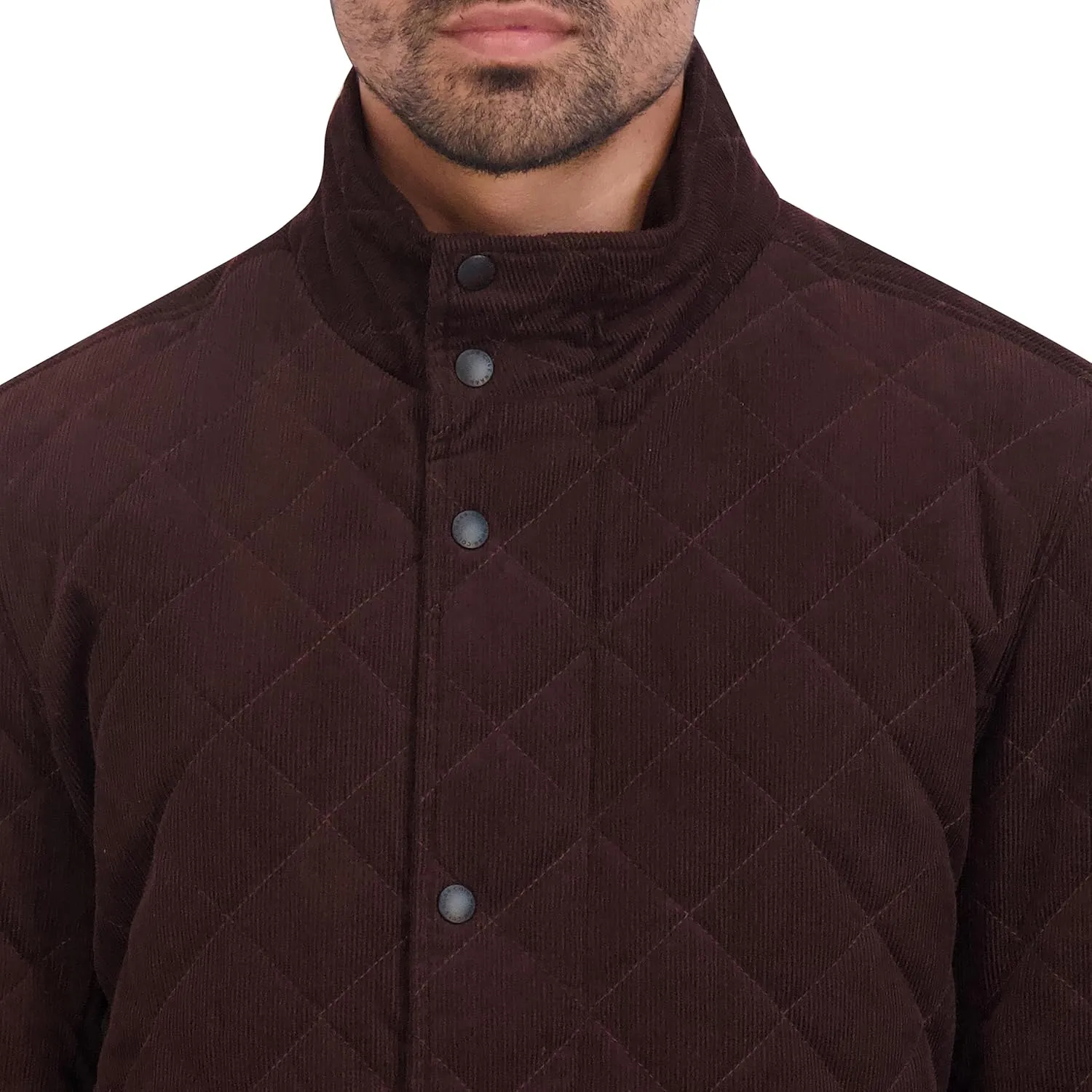 Cole Haan Men's Stand Collar Quilted Jacket