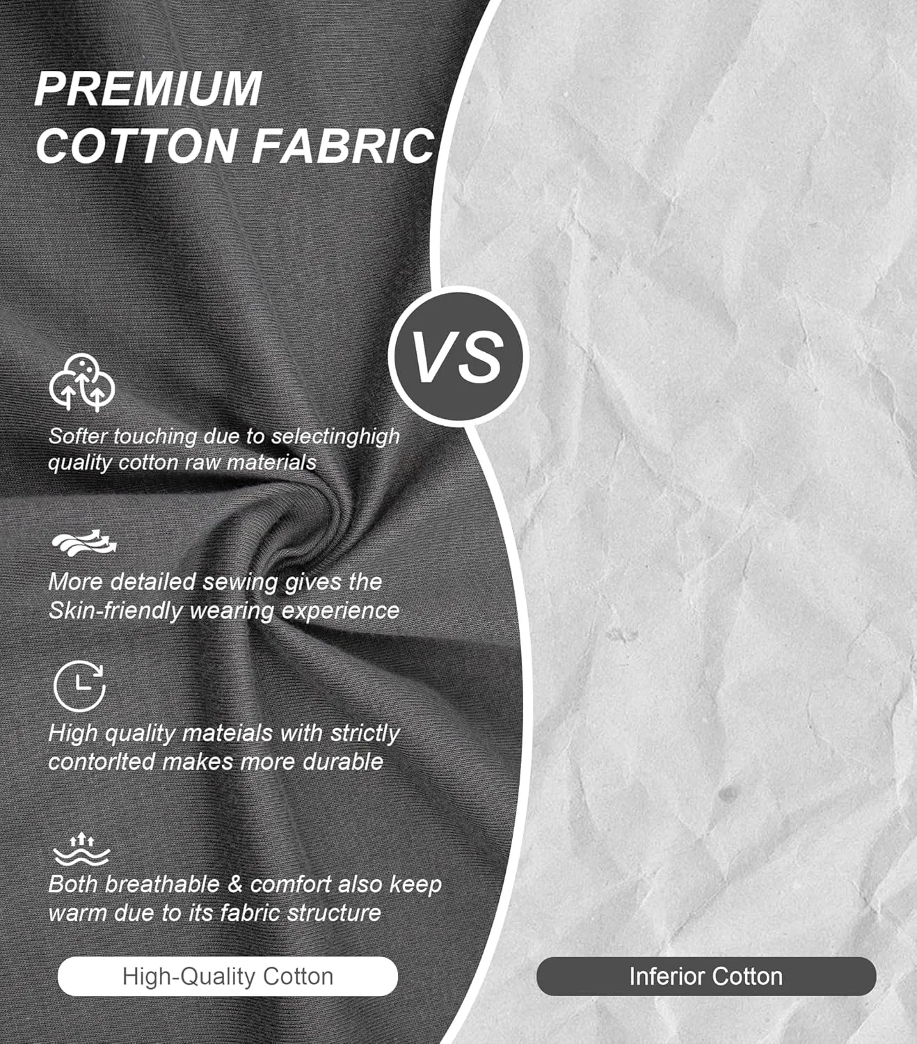 COLORFULLEAF 100% Cotton Mens Pajama Pants Lightweight Sleep Lounge Bottoms Elastic Waistband Button Fly With Pockets