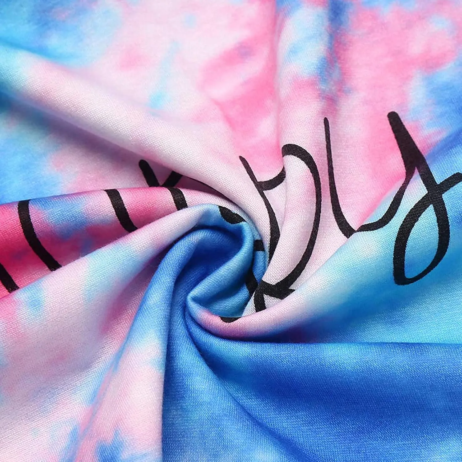 Crop Sleeve Tops Pullover Tie-Dye Long Kids Hoodies Sweatshirts Tops Girls Teen Girls Tops Girls Fuzzy (Blue, 7-8 Years)