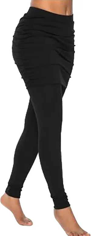 Fleece Lined Leggings with Pockets High Denim Women Solid Elastic Color Pants Thermal Warm Winter Tights Fleece