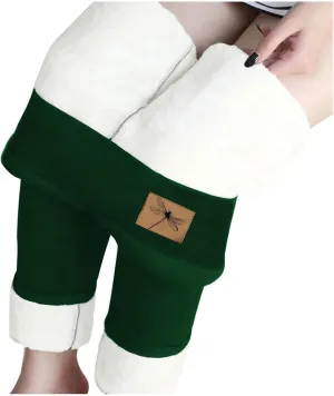 Fleece Lined Leggings Women High Waisted Warm Winter Thermal Yoga Pants Tummy Control Soft Tights for Hiking Workout