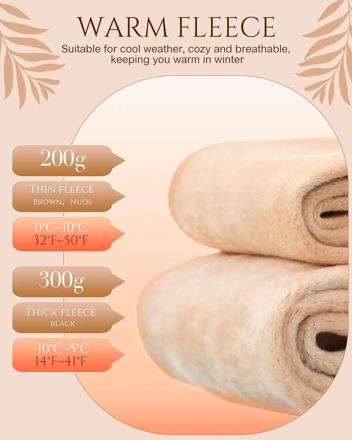 Foaincore 4 Pairs Plus Size Fleece Lined Tights Women Thermal Translucent Leggings Winter Sheer Tights for Women