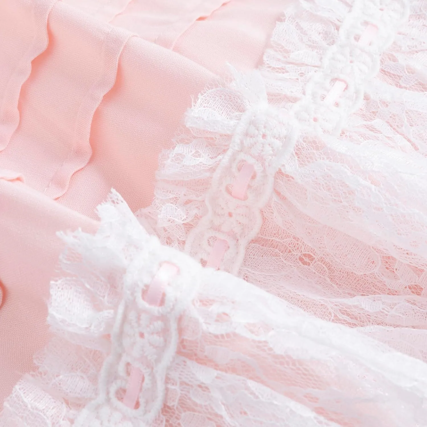Girls Dress, Girls Gowns, Lace Heirloom Dress, Puff Sleeve, Cute Long Style for Kids