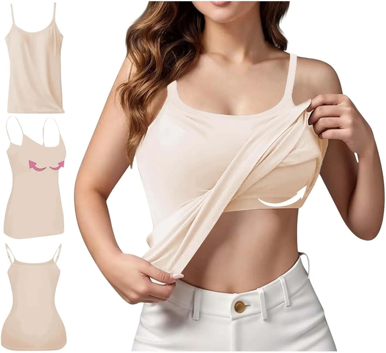 Gym Running Vest Tops Womens Sleeveless Open Back Sport Yoga Vest Tops with Built in Bras Workout Clothes Exercise Tank Tops