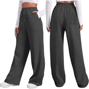 High Waisted Sweatpants for Women Baggy Lounge Bottoms High Waisted Solid Casual Joggers Pants Womens Trousers