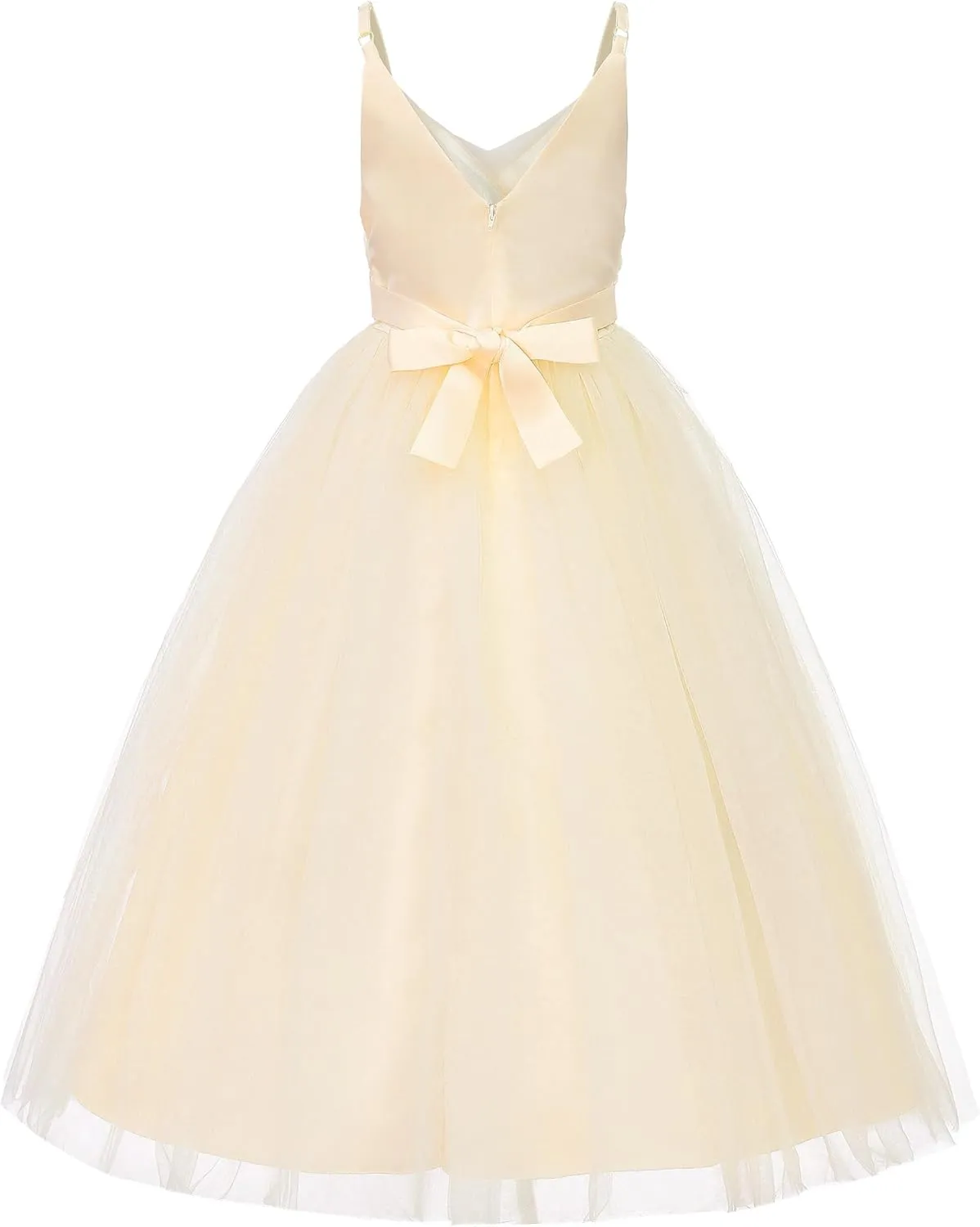 JerrisApparel Flower Girls Dress Wedding Pageant Tulle Dresses Birthday Party Ball Gown