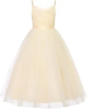 JerrisApparel Flower Girls Dress Wedding Pageant Tulle Dresses Birthday Party Ball Gown