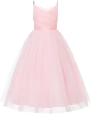 JerrisApparel Flower Girls Dress Wedding Pageant Tulle Dresses Birthday Party Ball Gown