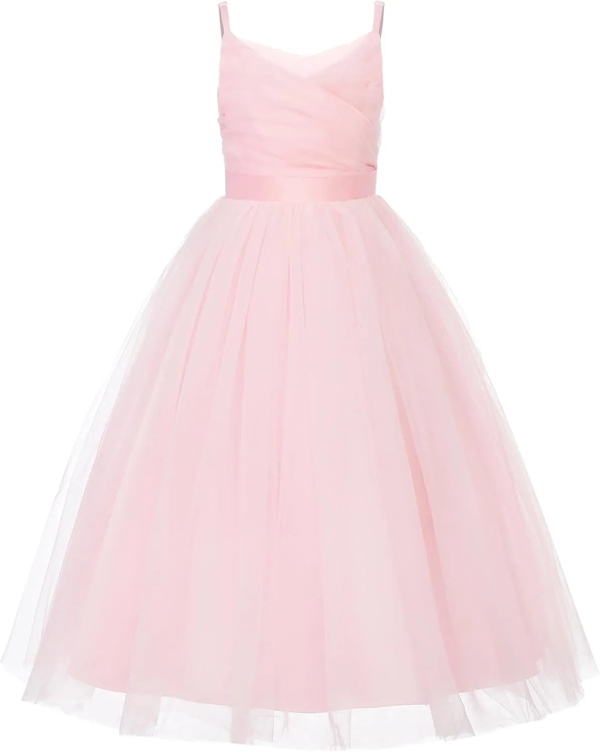 JerrisApparel Flower Girls Dress Wedding Pageant Tulle Dresses Birthday Party Ball Gown