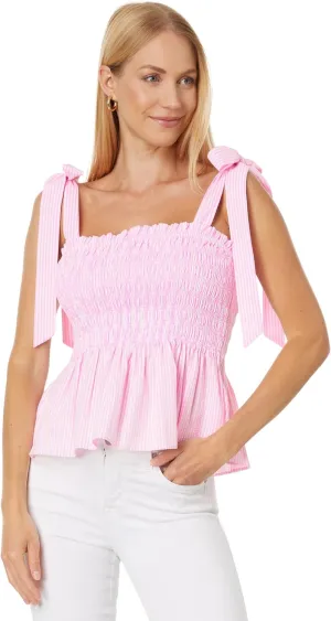 Lilly Pulitzer Rivera Smocked Striped Top