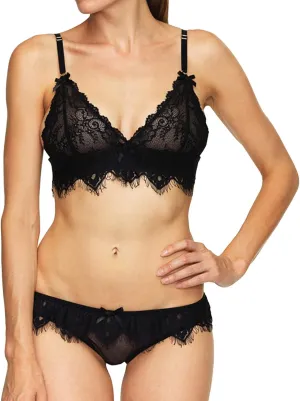 Maiyifu-GJ Women's Sexy Bra and Panty Sets Lace Sheer 2 Piece Lingerie Set See Through Mesh Strap Bralette Underwear