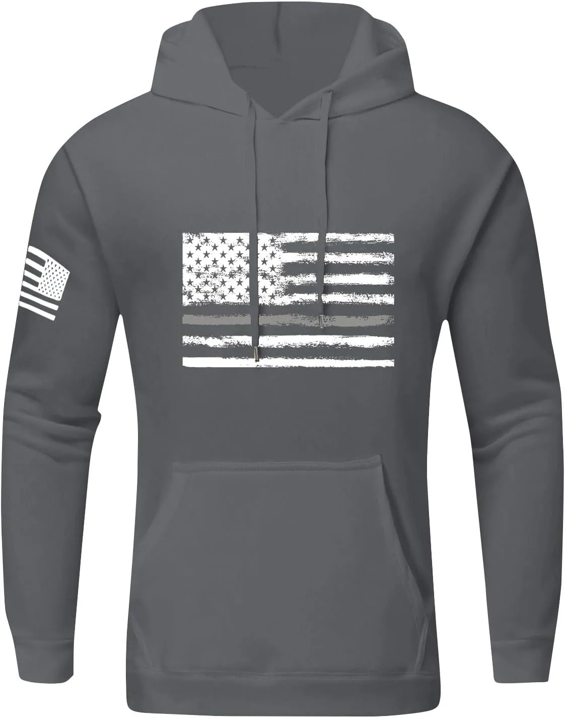 Mens Long Sleeve Winter Trendy Sweatshirt 2024 Print Loose Warm Hoodie Lightweight Comfortable Sweater