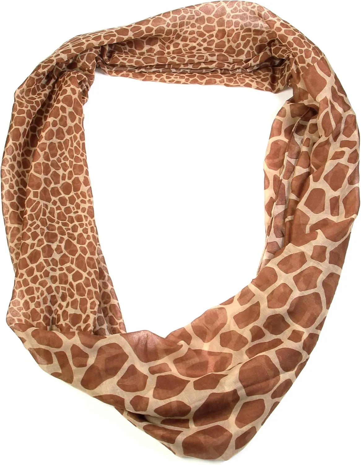 Mixed Animal Prints Infinity Head Wrap Lightweight Fashion Scarves
