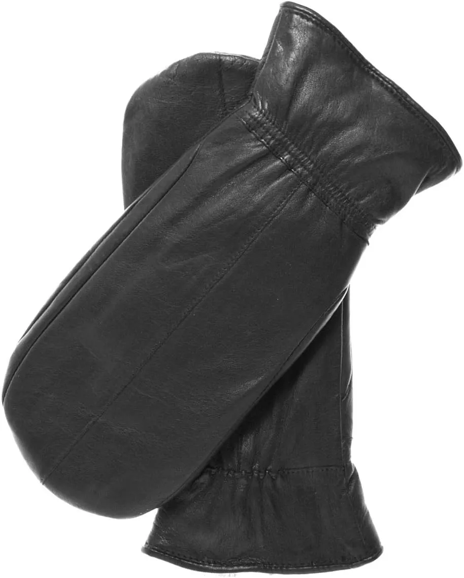 Park City Women’s Leather Mittens (100% Rabbit Fur Lined) Perfect for Driving, Skiing, and Winter Wear (Premium Lambskin)