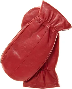 Park City Women’s Leather Mittens (100% Rabbit Fur Lined) Perfect for Driving, Skiing, and Winter Wear (Premium Lambskin)