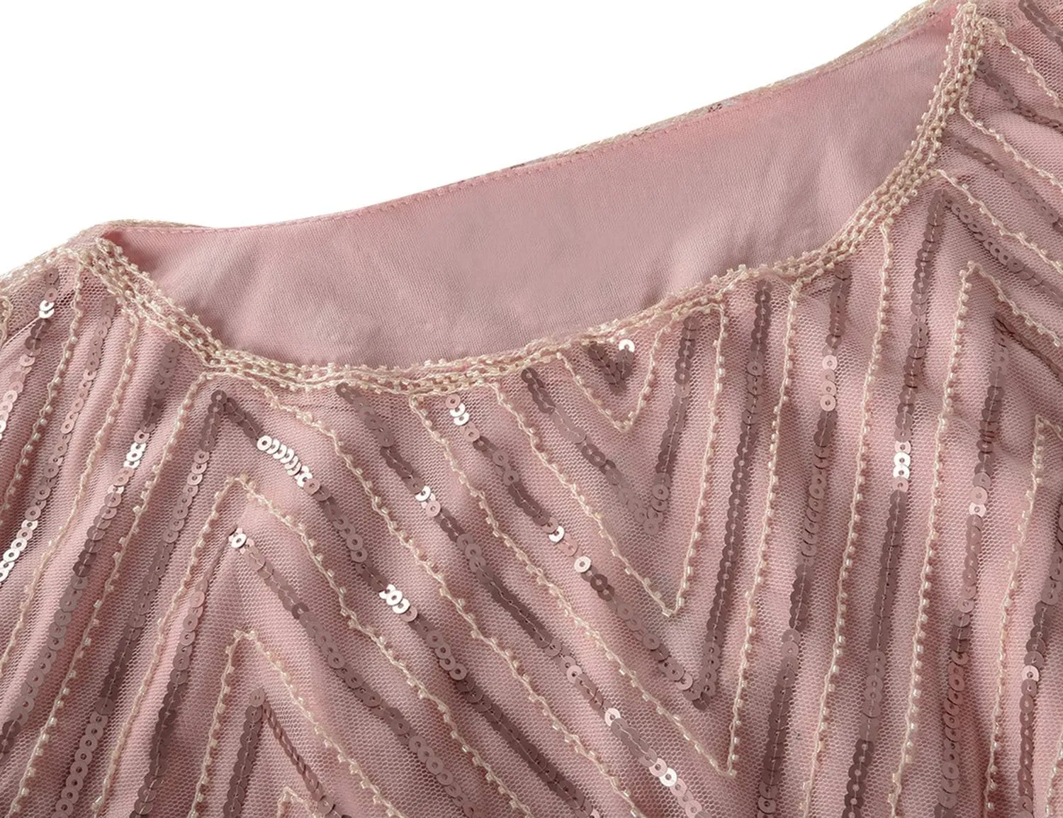 PrettyGuide Women's Sequin Blouse Tops Sparkly Beaded Evening Formal Party Dressy Tops