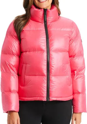 Sanctuary Short Winter Jackets for Women - Down Puffer Jacket Women with Stand Collar, Storm Cuffs, & Front Pockets