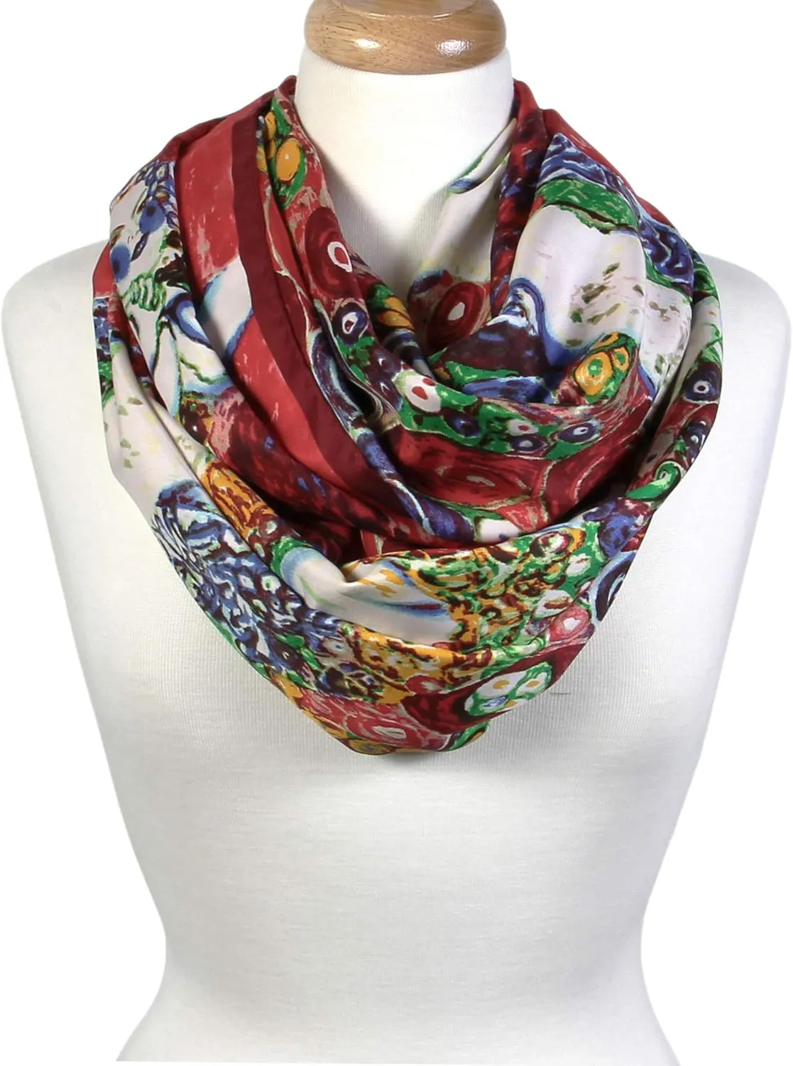 Scarfand's Mixed Colors Oil Paint Tie-dye Spring Fashion Versatile Lightweight Infinity Scarves Head Wrap