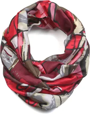 Scarfand's Mixed Colors Oil Paint Tie-dye Spring Fashion Versatile Lightweight Infinity Scarves Head Wrap