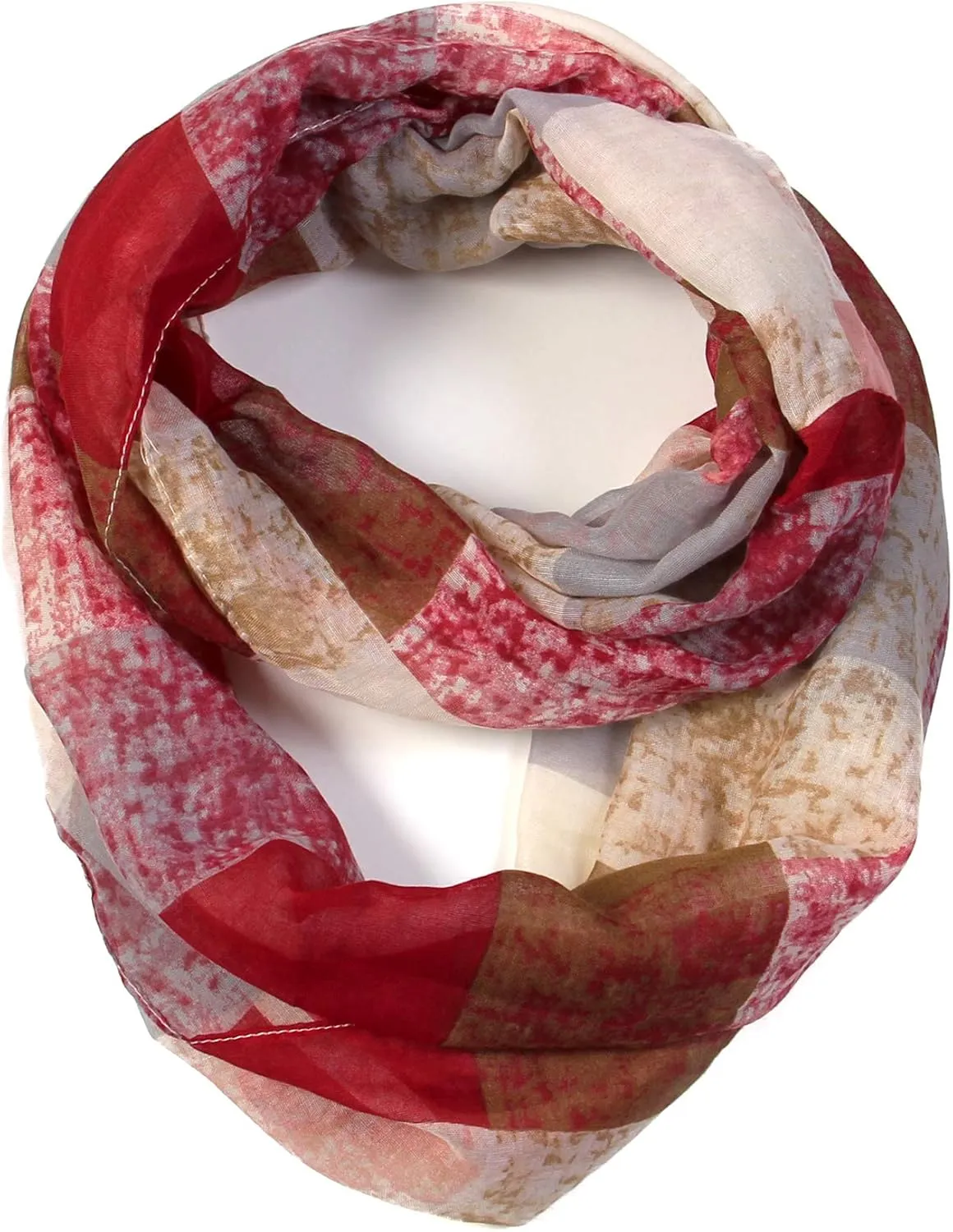 Scarfand's Mixed Colors Oil Paint Tie-dye Spring Fashion Versatile Lightweight Infinity Scarves Head Wrap