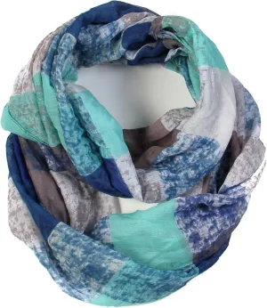 Scarfand's Mixed Colors Oil Paint Tie-dye Spring Fashion Versatile Lightweight Infinity Scarves Head Wrap