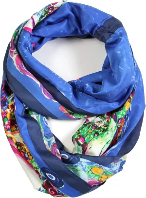 Scarfand's Mixed Colors Oil Paint Tie-dye Spring Fashion Versatile Lightweight Infinity Scarves Head Wrap